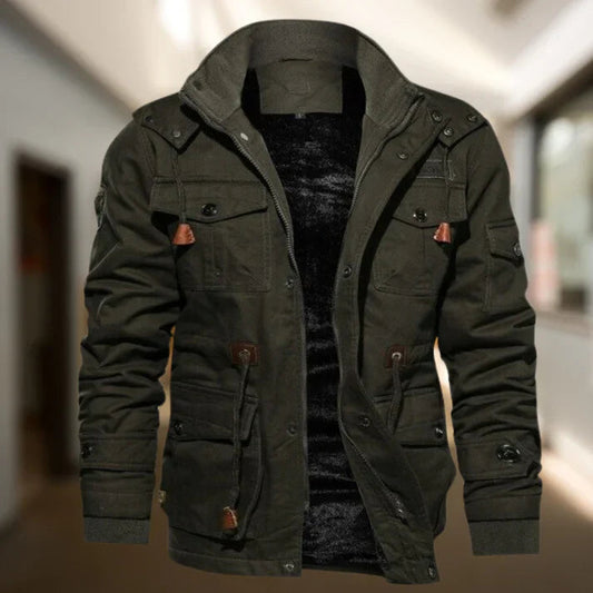 Anthony | Men's Hooded Military Jacket