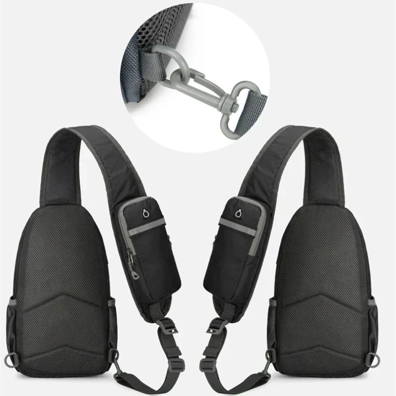 Anti-Theft Waterproof Multi-Pocket Shoulder Backpack – Lightweight Crossbody Travel Bag