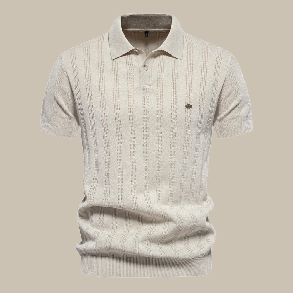 Billy | Men's Vertical Stripe Classic Fit Polo Shirt