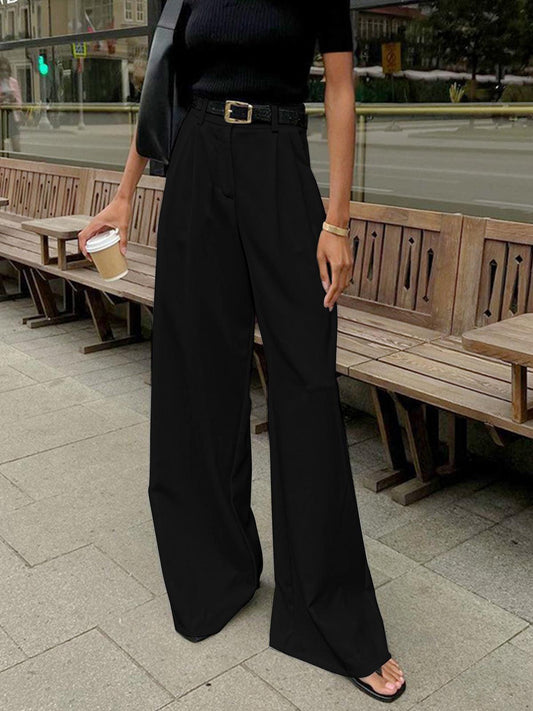 Blair | Women's High-Waisted Pleated Wide Leg Pants