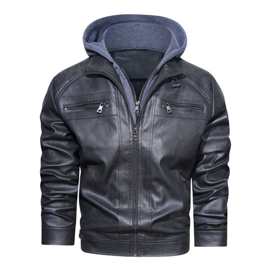 Blake | Men's Hooded Zip-Up Bomber Jacket