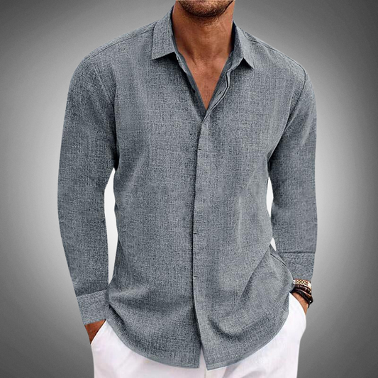 Bruce | Men's Long Sleeve Button-Down Casual Shirt