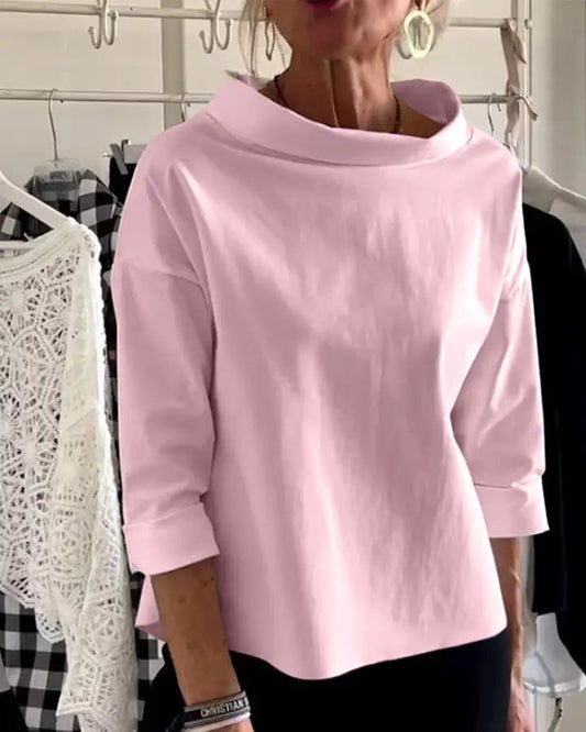Camille | Women's Oversized Roll Neck Top