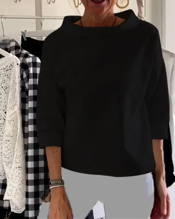 Camille | Women's Oversized Roll Neck Top