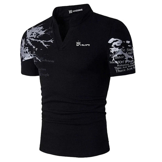 Christopher | Men's V-Neck Slim Fit Polo Shirt
