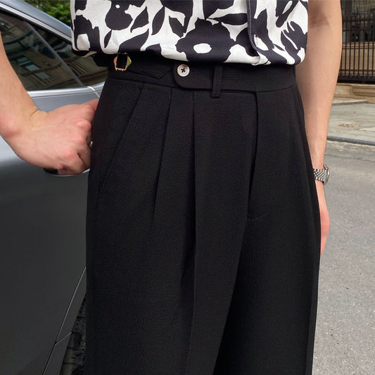 Dakota | Men's Pleated Cropped Pants
