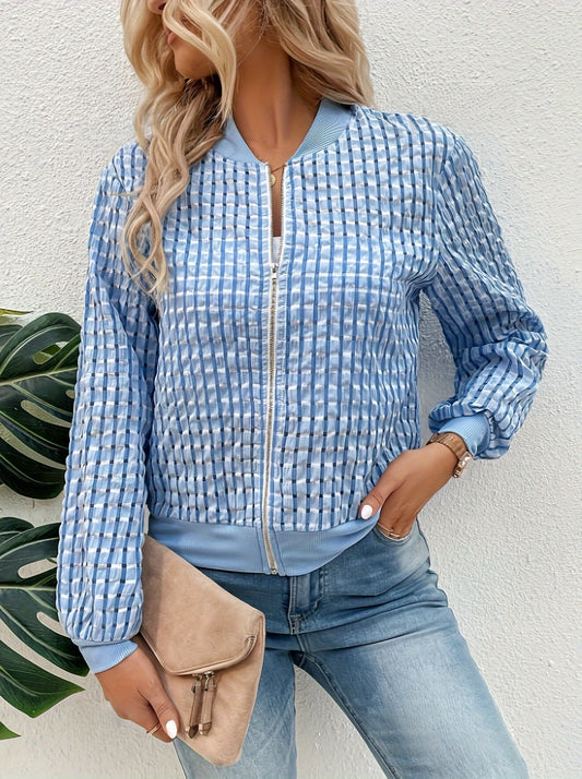 Geraldine | Women's Zip-Up Casual Bomber Jacket