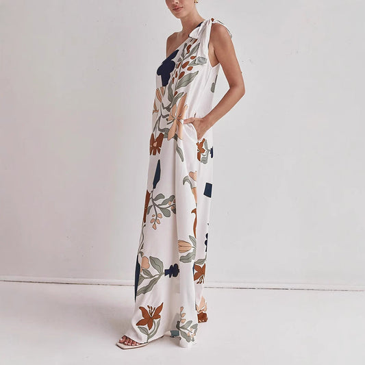 Gloria | Women's One-Shoulder Maxi Dress