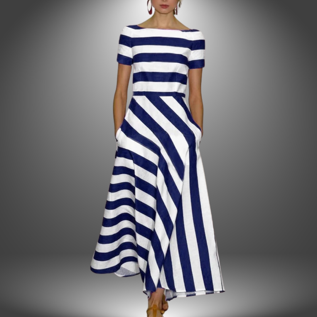 Gwen | Women's Off-the-Shoulder A-Line Midi Dress