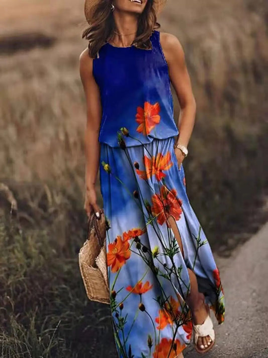 Hallie | Women's Sleeveless Maxi Dress