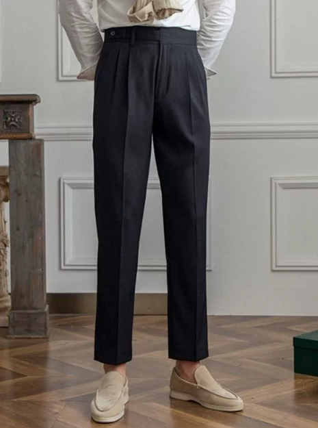 Hudson | Men's High-Waisted Pleated Dress Pants