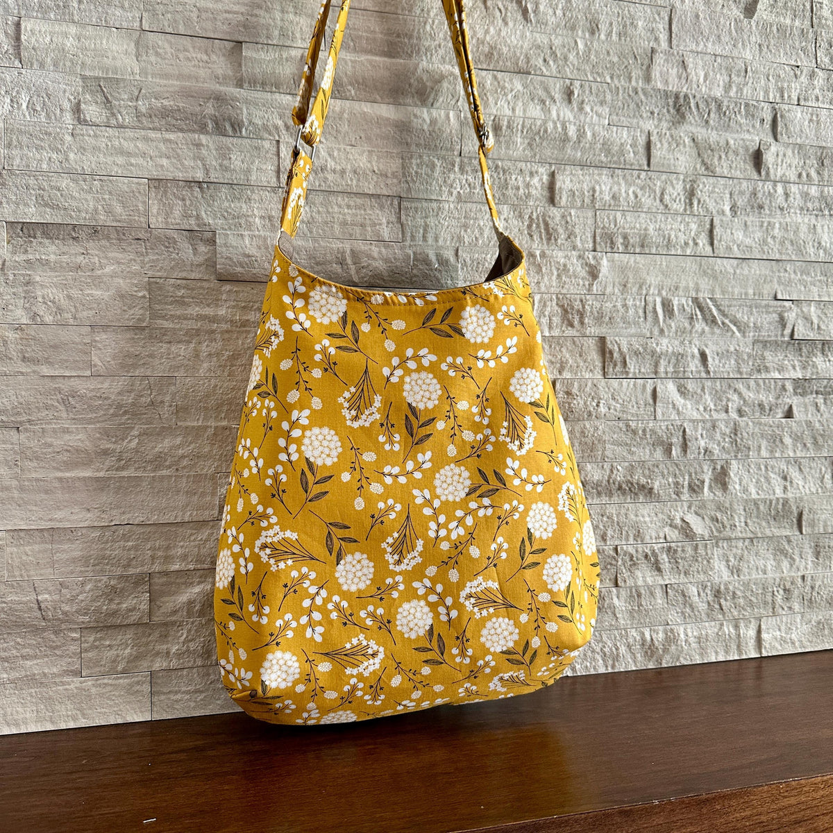 One Handle Hobo Bag - Golden Meadow Bloom