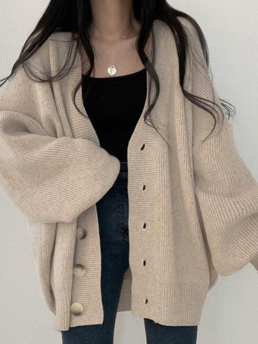 Karen | Women's Oversized Button-Front Cardigan