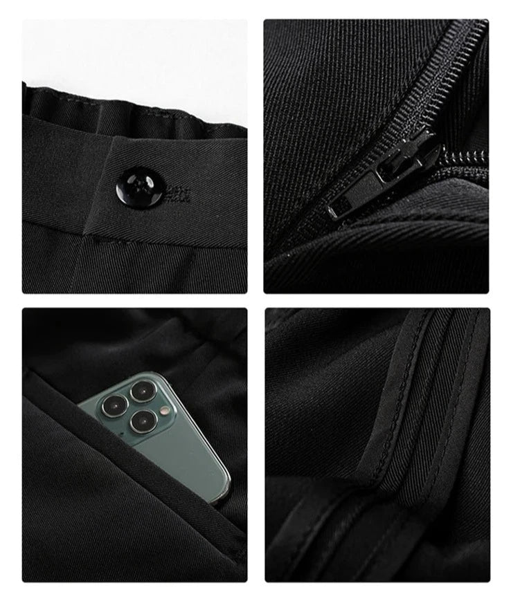 Keegan | Men's Wide Leg Pleated Dress Pants