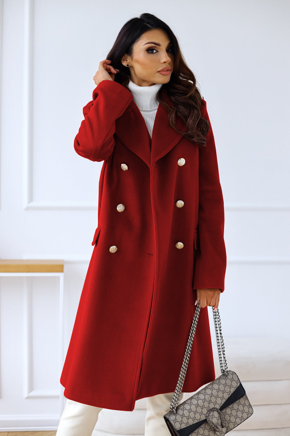 Kendra | Women's Double-Breasted Coat