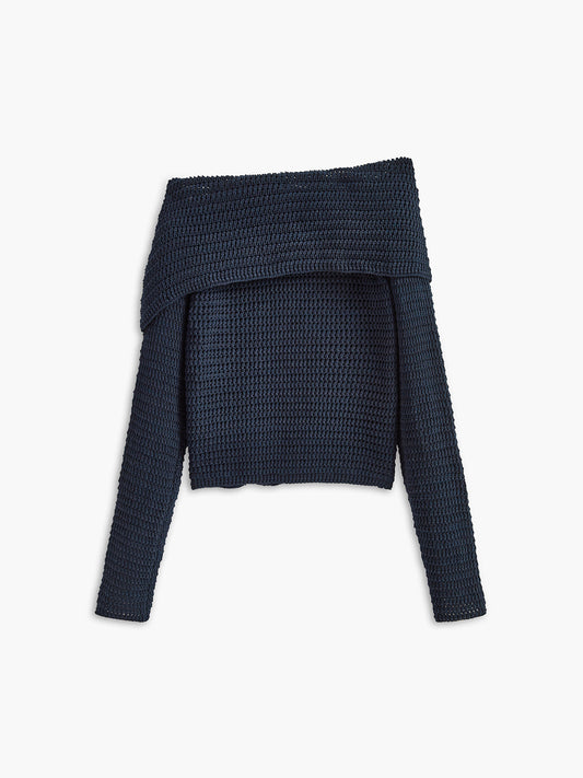 Kristen | Women's Off-the-Shoulder Fitted Sweater