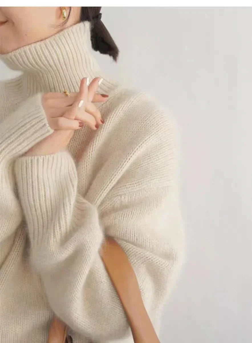 Kylie | Women's Oversized Turtleneck Sweater