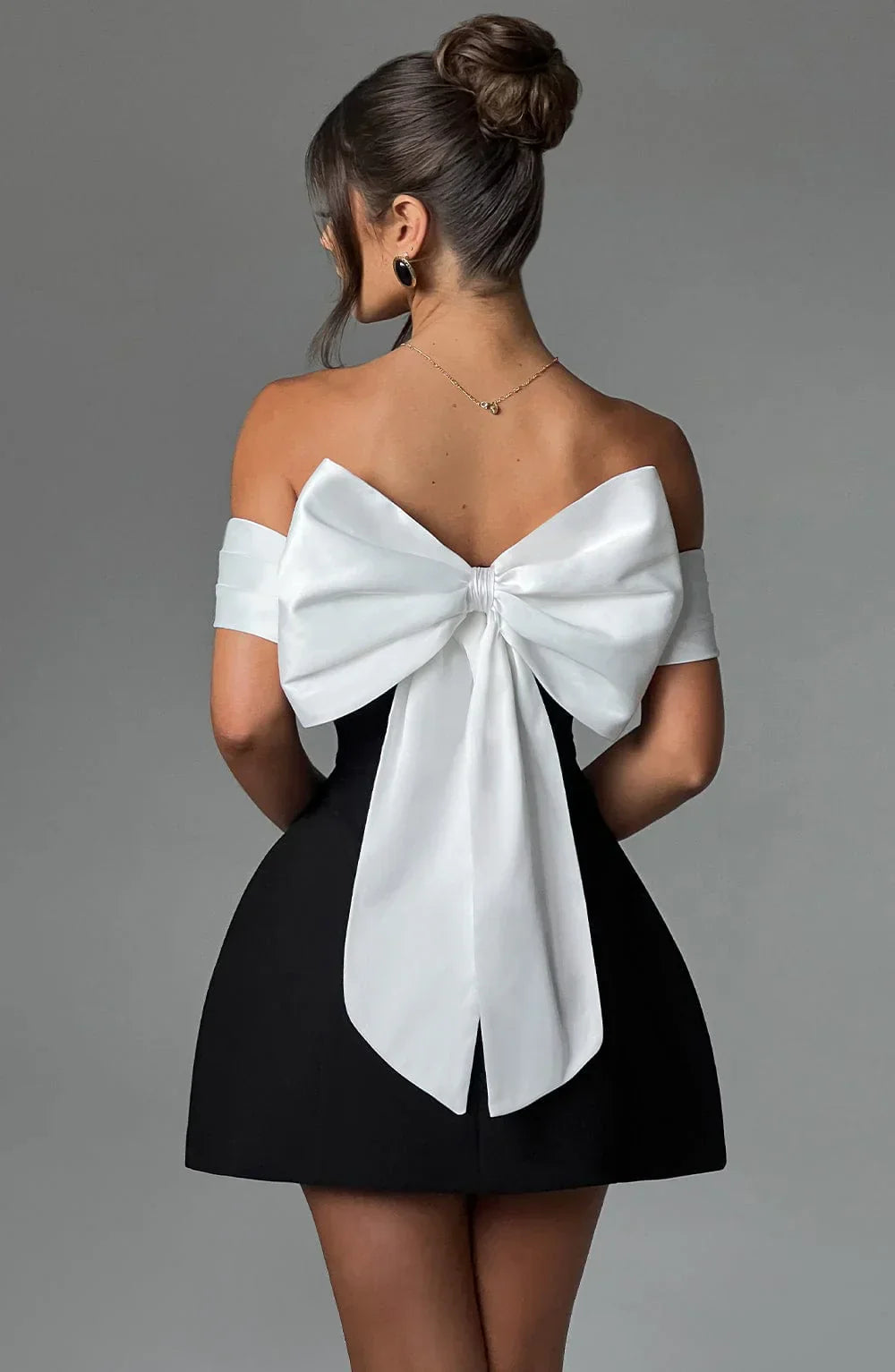 Libby | Women's Off-Shoulder A-Line Mini Dress