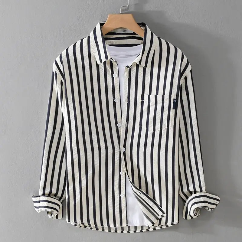 Marc | Men's Long Sleeve Striped Shirt