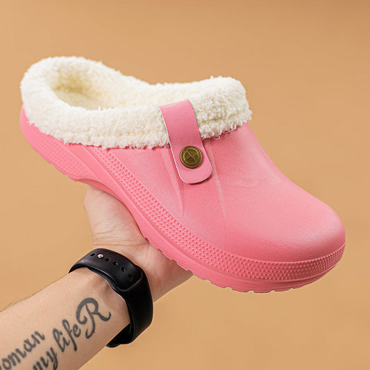 Men's Waterproof Winter Fur-Lined Clogs