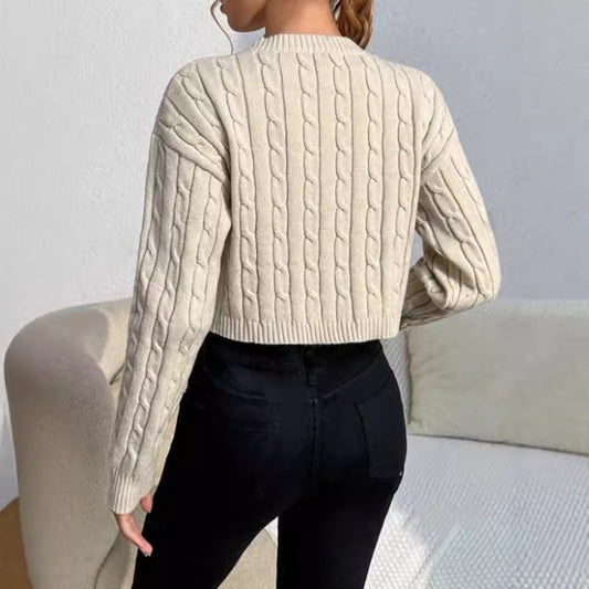 Paige | Women's Cropped Cable Knit Sweater