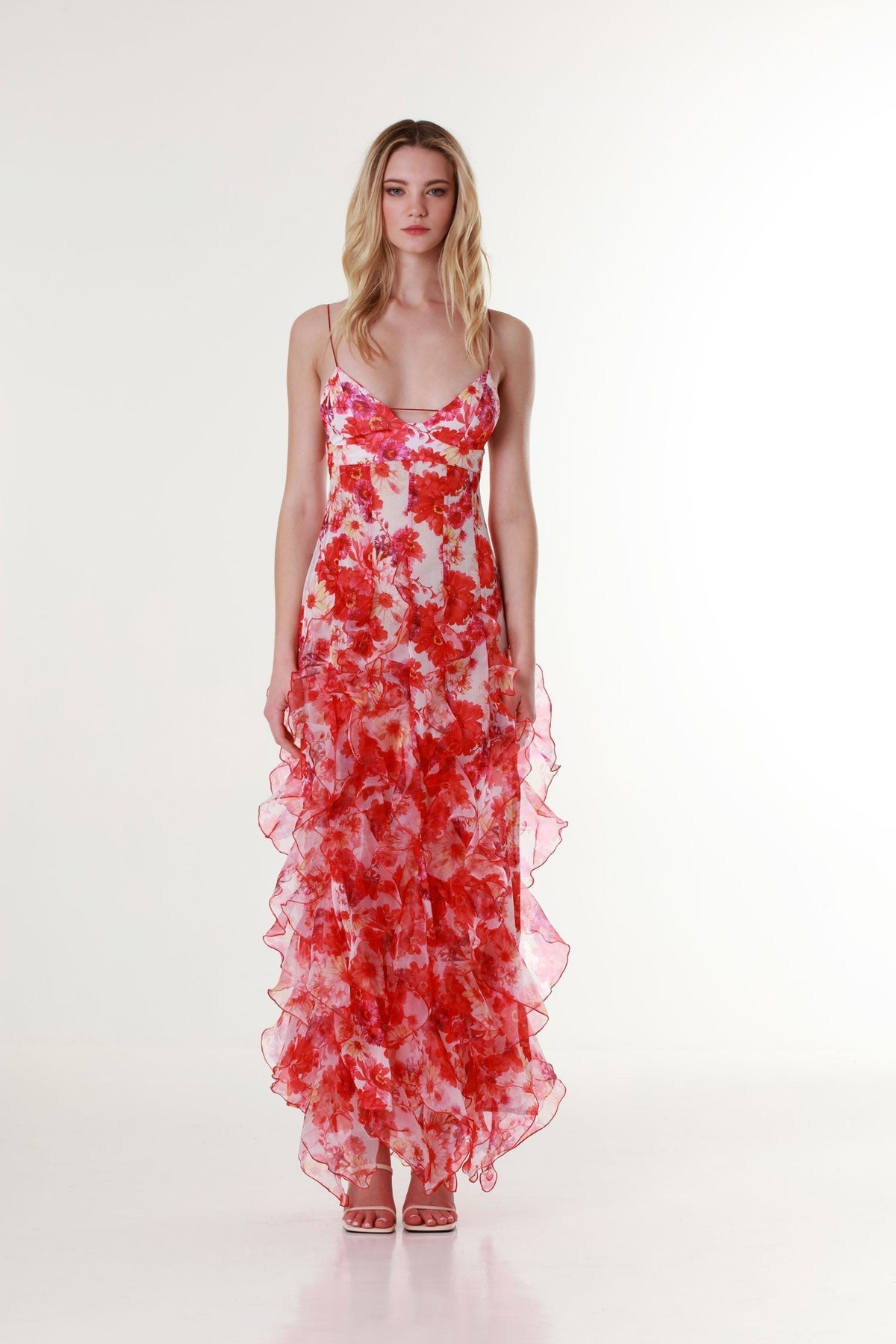 Piper | Women's Spaghetti Strap Floral Maxi Dress