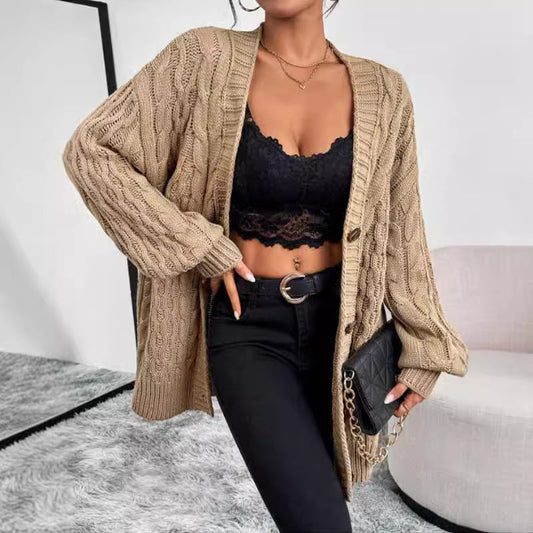 Robin | Women's Oversized Cable Knit Cardigan