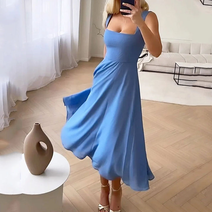 Sandra | Women's Sleeveless A-Line Midi Dress