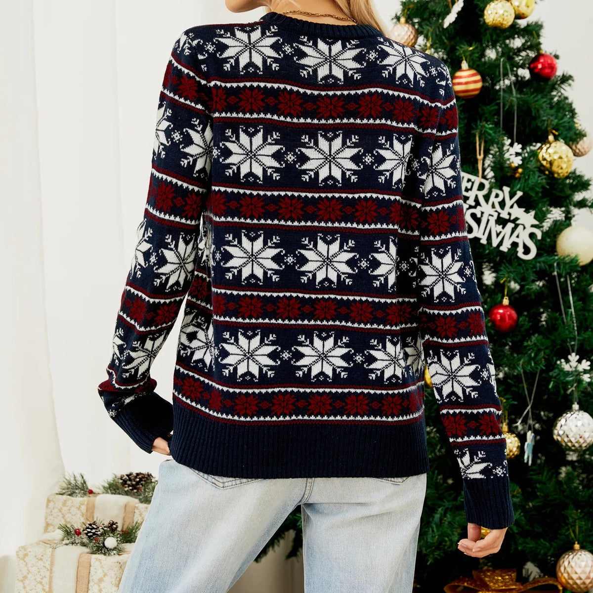 Sara | Women's Christmas Crew Neck Sweater