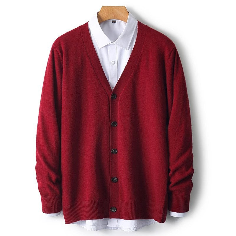 Steven | Men's V-Neck Button-Front Cardigan