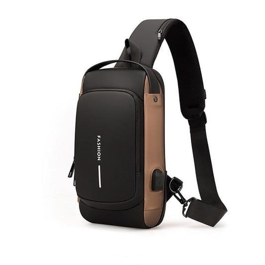 Waterproof Shoulder Travel Bag with USB Port