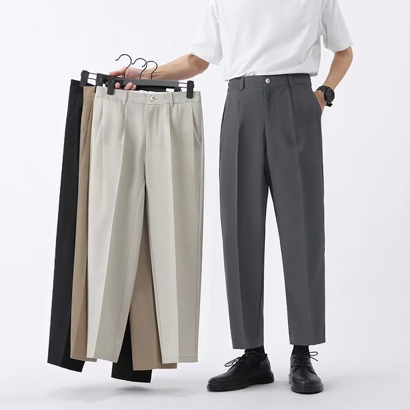 Waylon | Men's Pleated Ankle Length Dress Pants