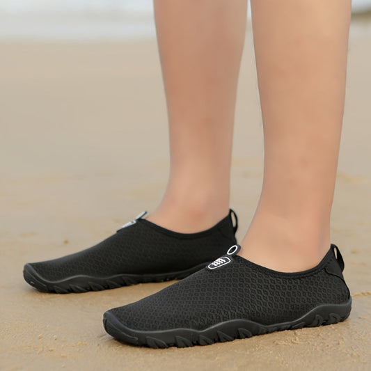 Women's Quick-Drying Breathable Mesh Water Shoes with Non-Slip Rubber Sole for Beach & Swimming