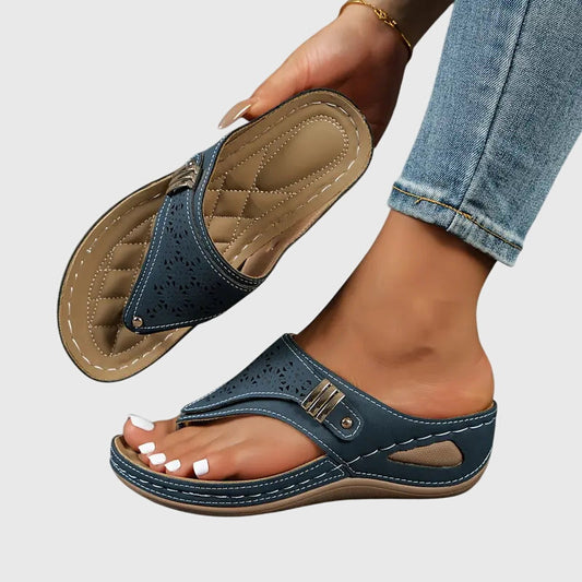 Women's Slip-On Orthopedic Wedge Sandals with Arch Support