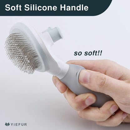 Soft Silicone Self-Cleaning Cat Shedding Brush