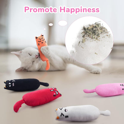 Legendog Catnip Mice — 5Pcs Bite-Resistant Cat Chew Toys