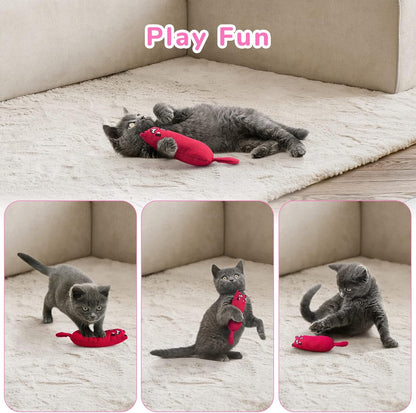Legendog Catnip Mice — 5Pcs Bite-Resistant Cat Chew Toys