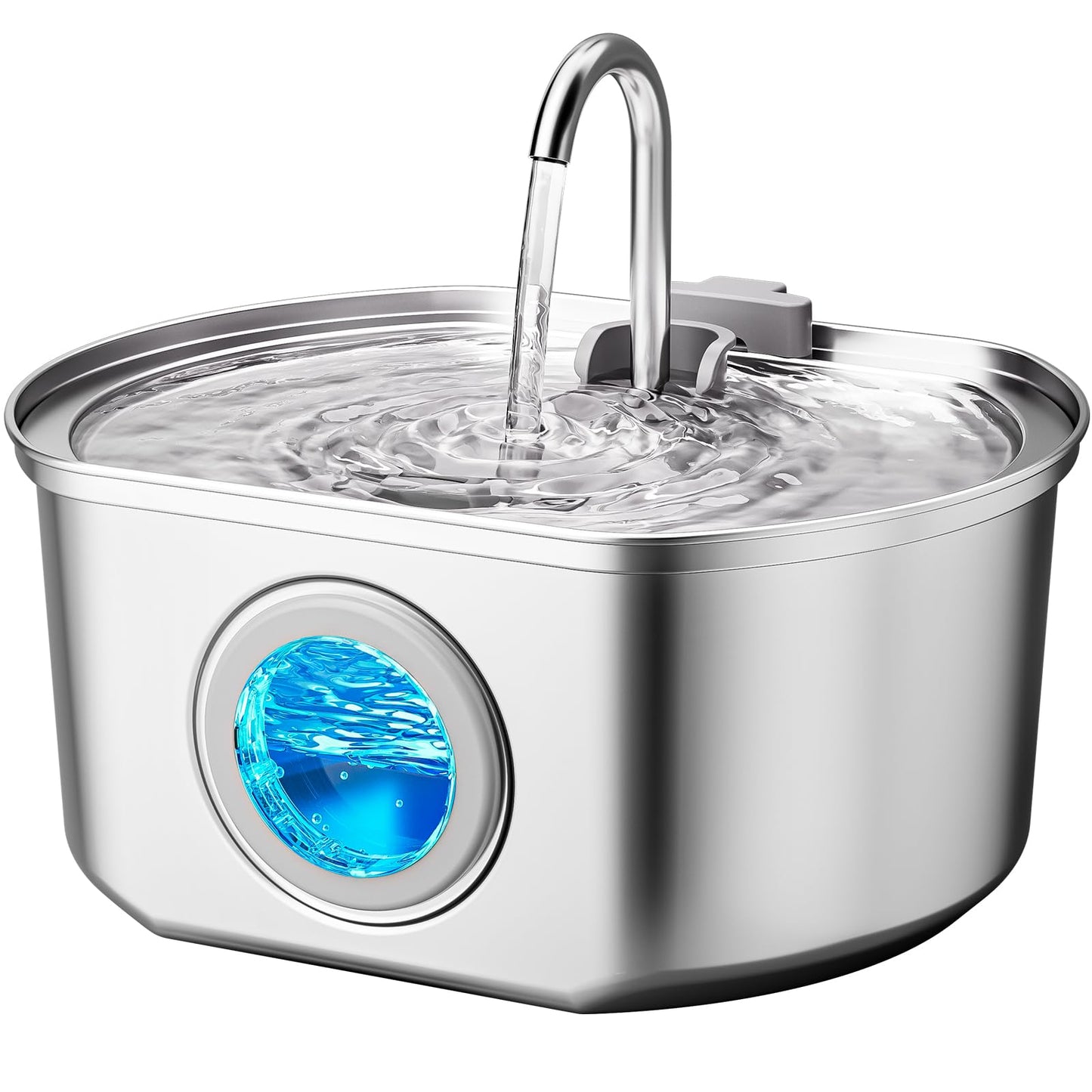 Stainless Steel Cat Water Fountain, 108oz/3.2L