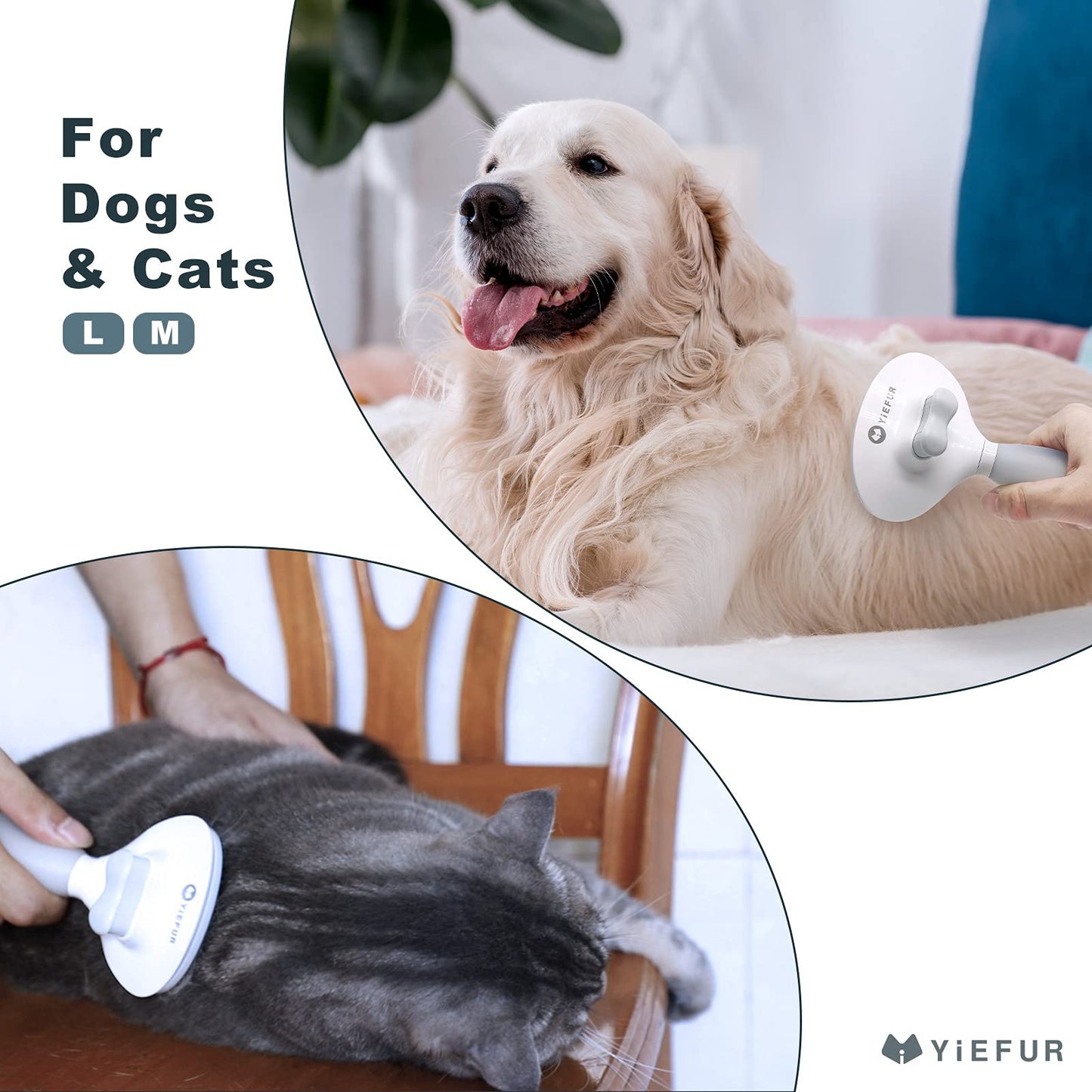 Soft Silicone Self-Cleaning Cat Shedding Brush