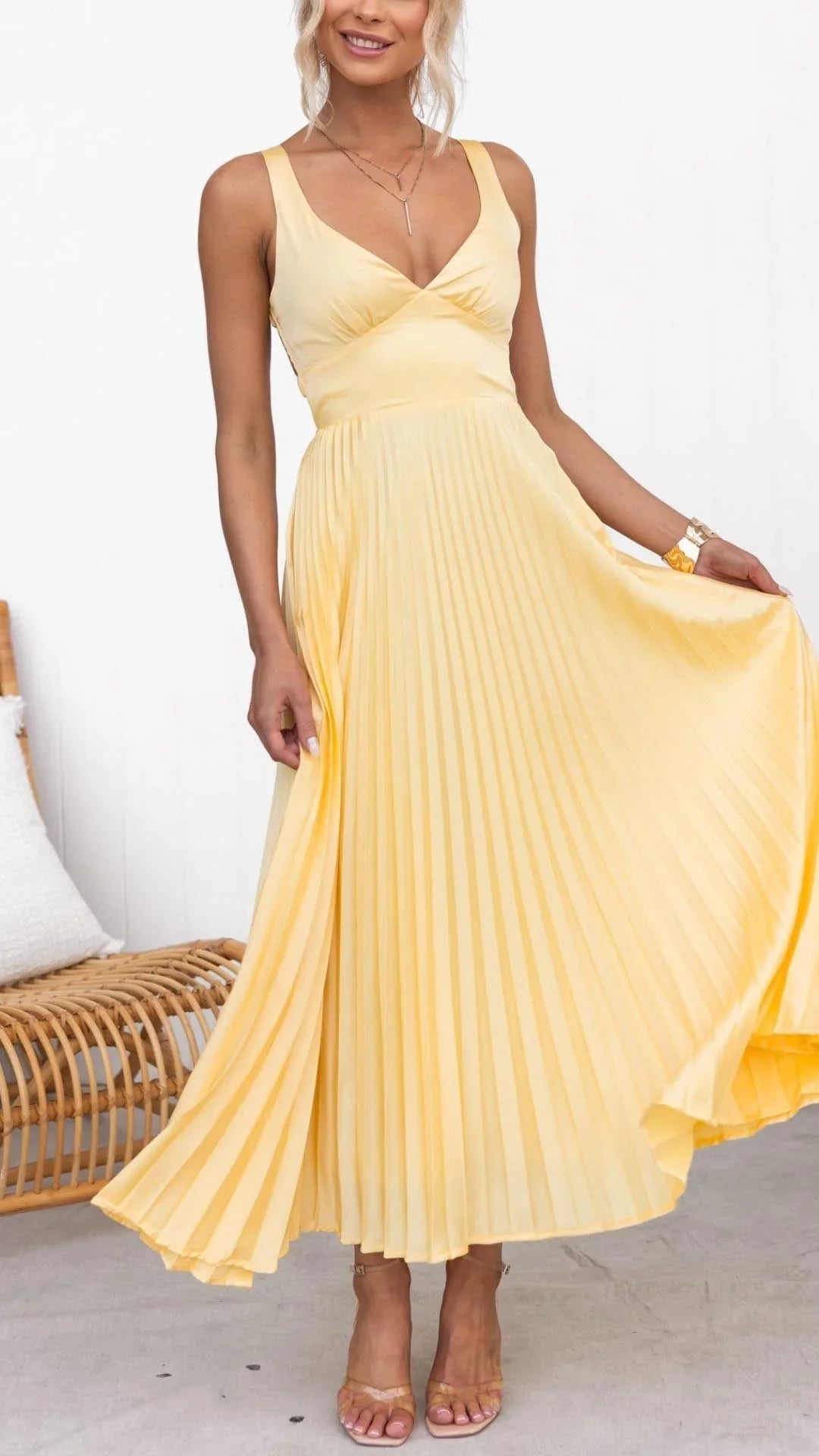 Abigail | Women's Sleeveless A-Line Maxi Dress