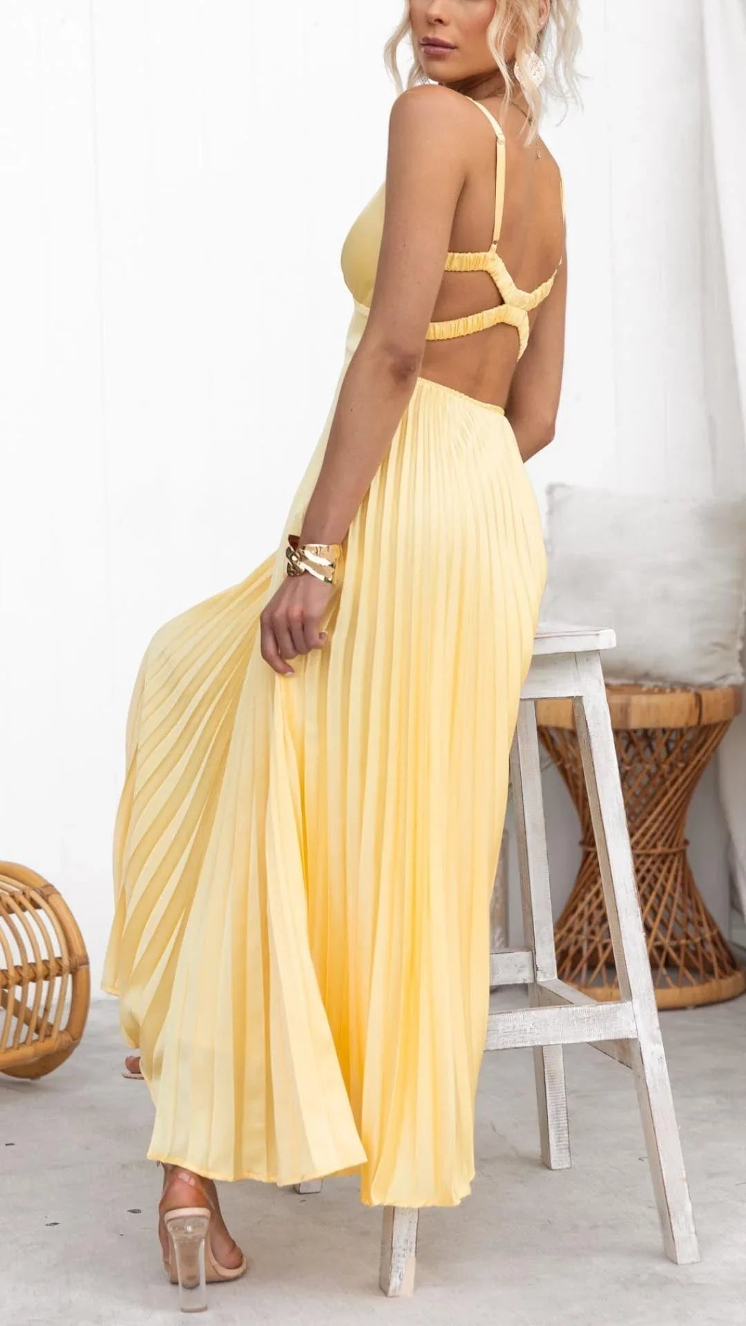 Abigail | Women's Sleeveless A-Line Maxi Dress