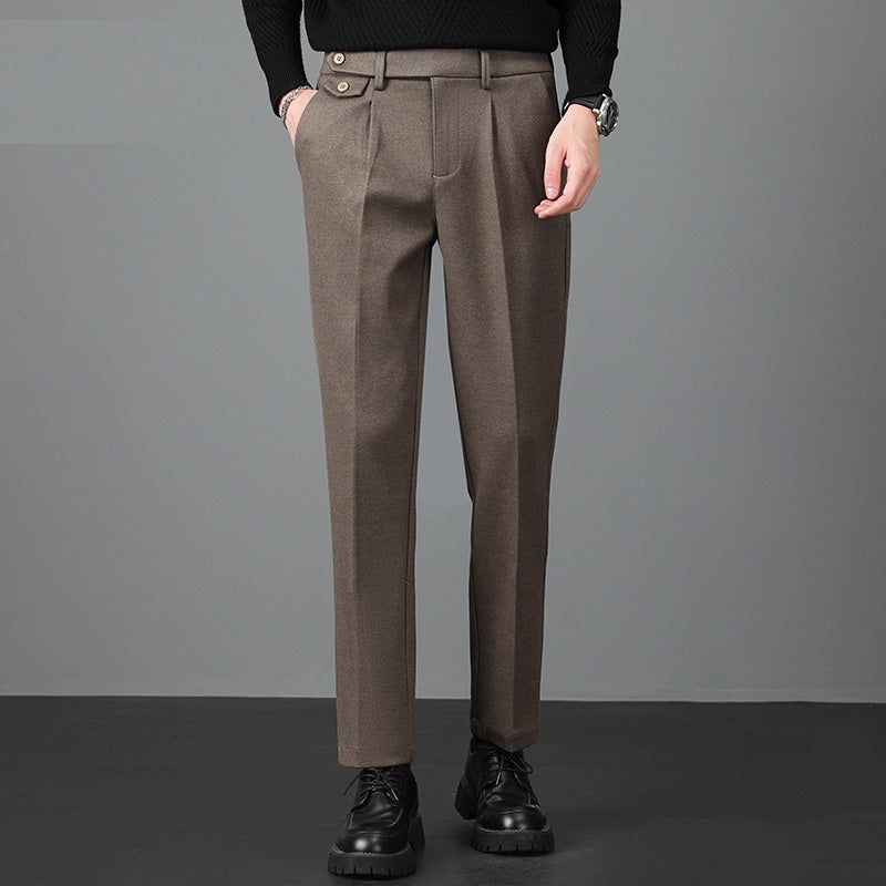 Alfred | Men's Pleated Straight Leg Dress Pants