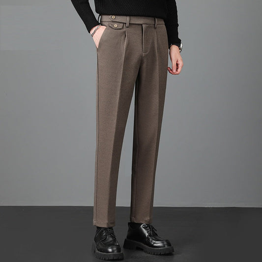 Alfred | Men's Pleated Straight Leg Dress Pants