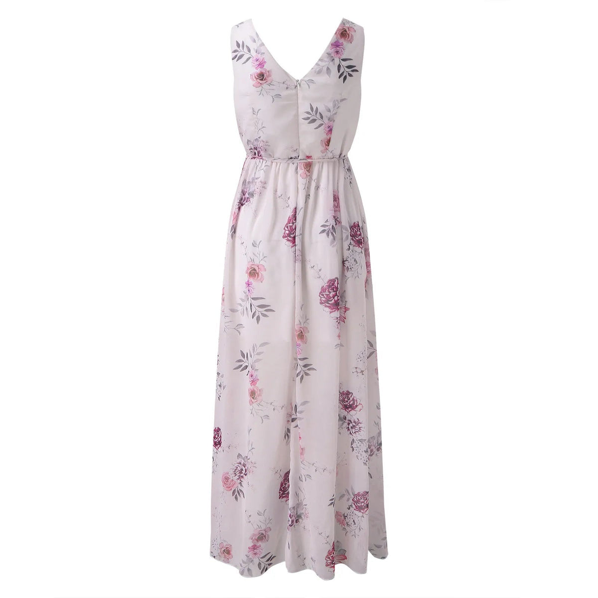 Alison | Women's V-Neck Floral Wrap Maxi Dress