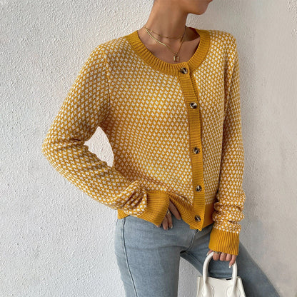 Amanda | Women's Button-Front Long Sleeve Cardigan
