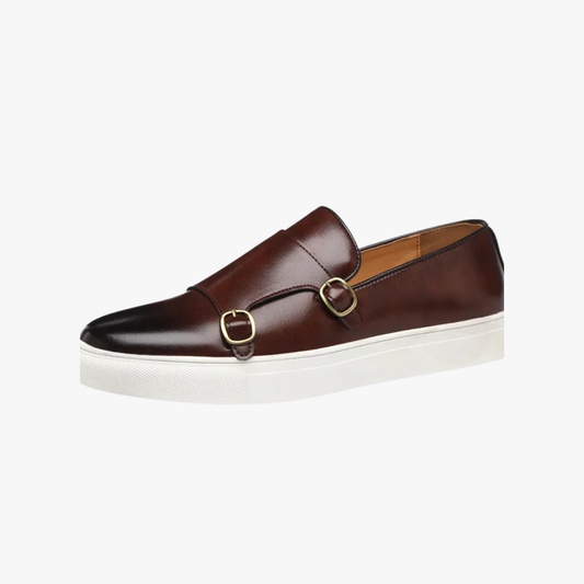 Andrew | Men's Double Monk Strap Slip-On Sneakers