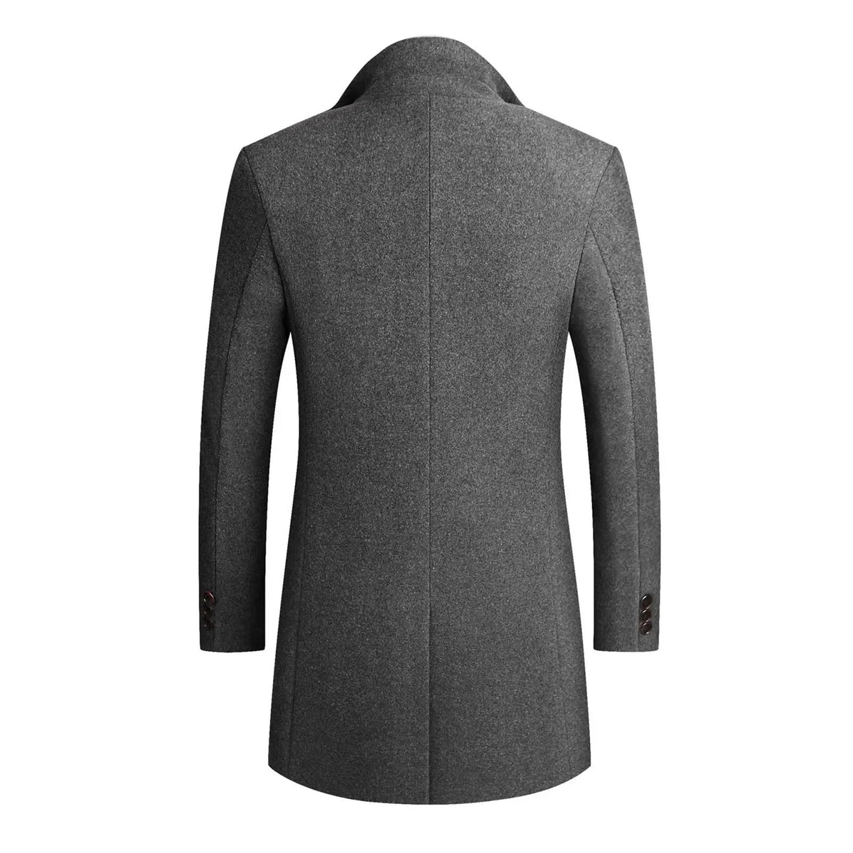 Andrew | Men's Notched Lapel Mid-Length Overcoat