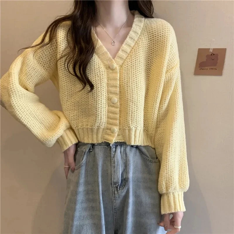 Anne | Women's V-Neck Fitted Cardigan
