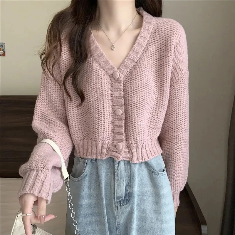 Anne | Women's V-Neck Fitted Cardigan