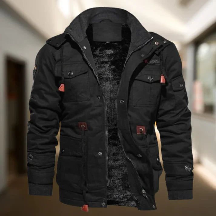 Anthony | Men's Hooded Military Jacket